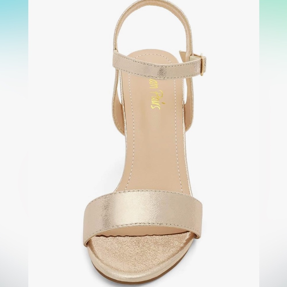 Dream Pairs gold heels - Picture 2 of 4